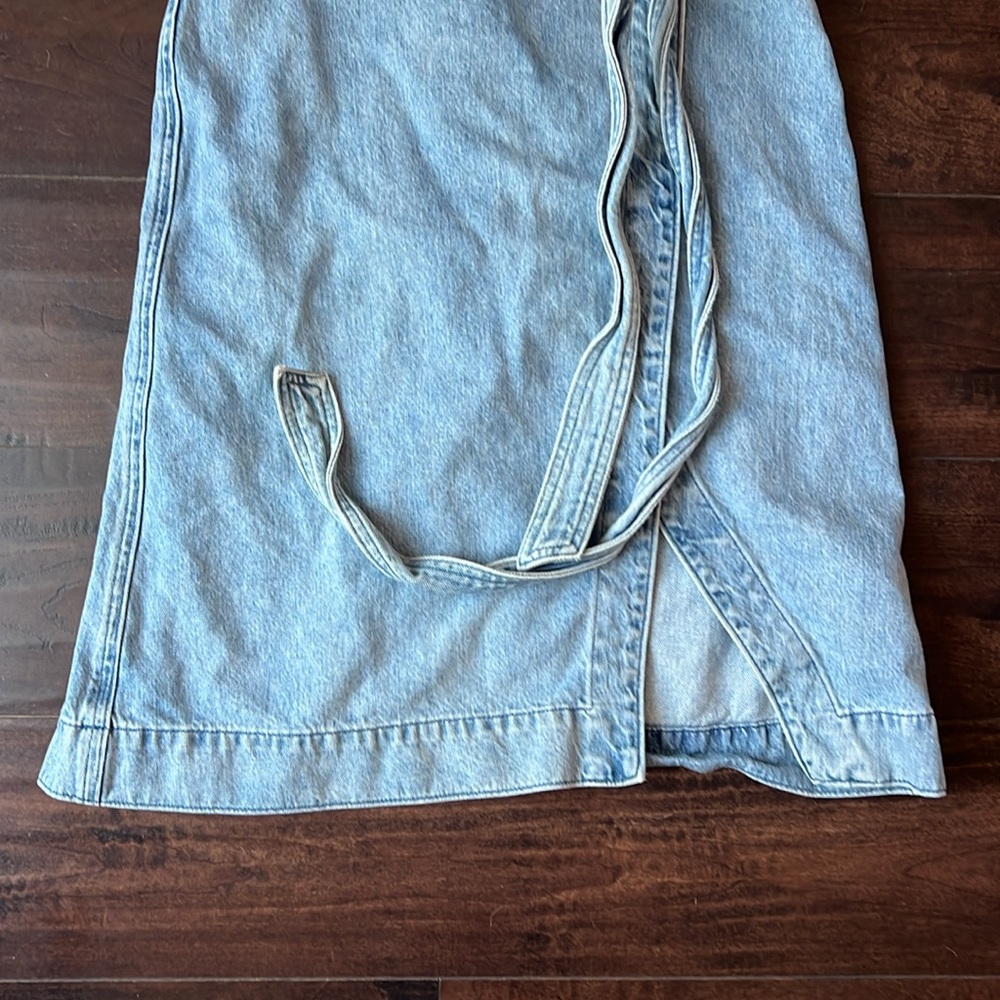 Denim Forum Blue Wrap Dress - Picture 6 of 10